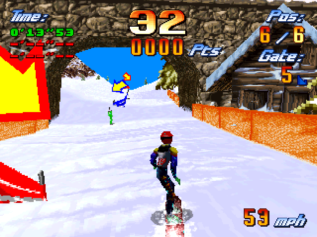 Snow Racer 98 screenshot 3 for Playstation